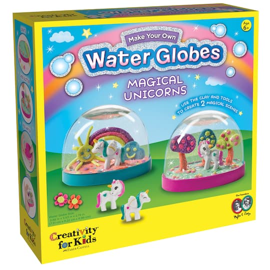 6 Pack: Creativity for Kids&#xAE; Make Your Own Water Globe Magical Unicorn Kit
